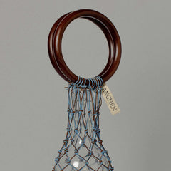 Tasche für Trinkflasche - blue & brown | CURATED by réduze