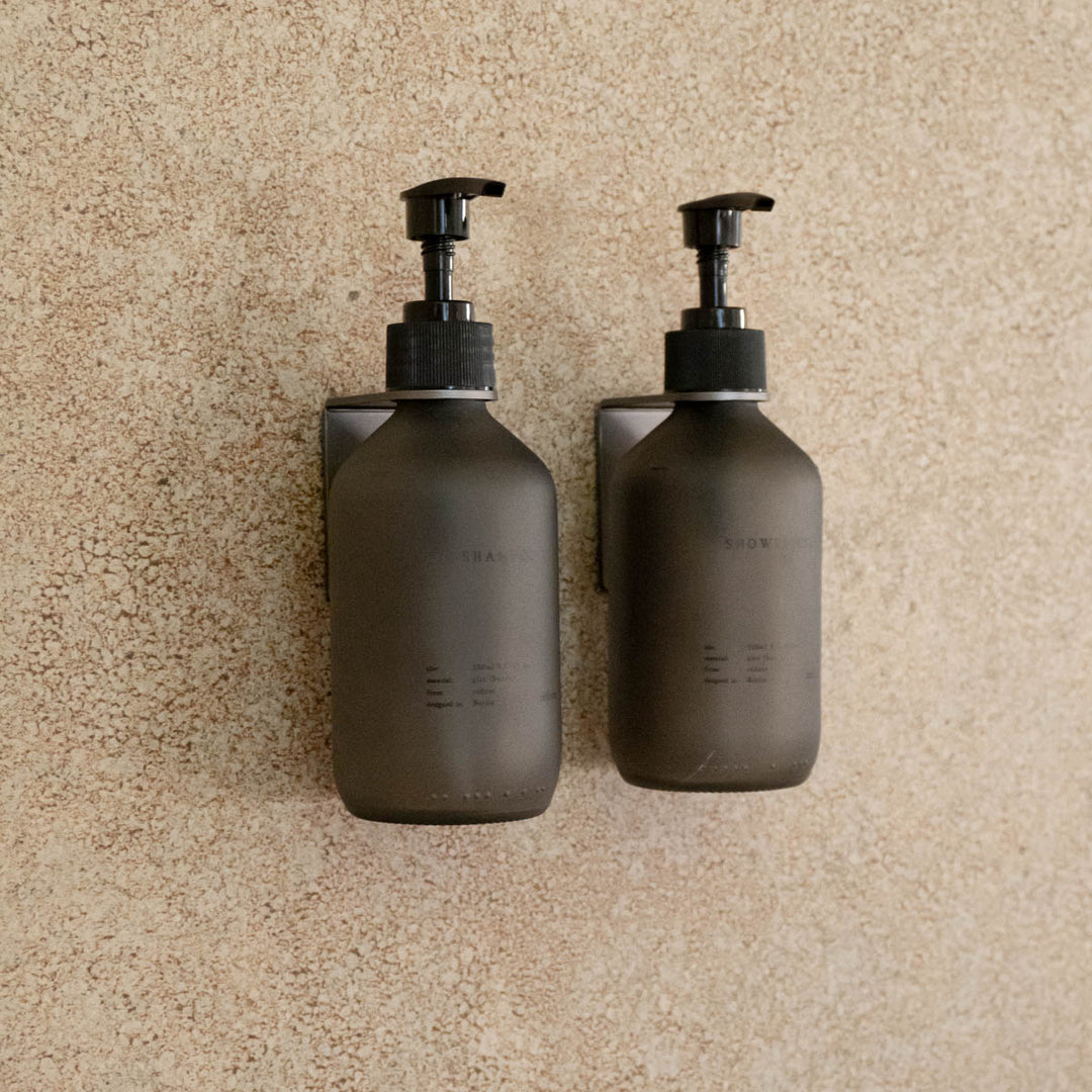 Duo in the shower - CARE Set - Blurry Black - Aluminum