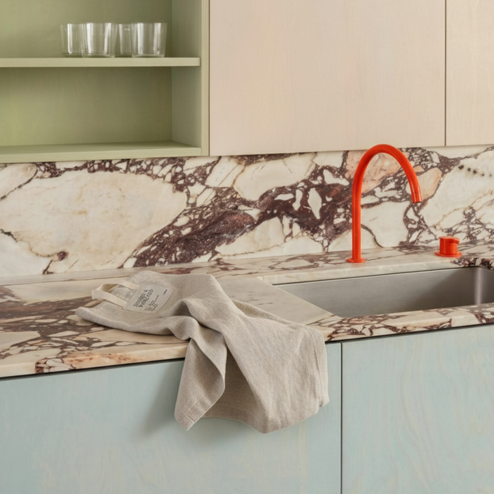 3-er Set Geschirrtuch - DISHES & WORKTOP - natur uni