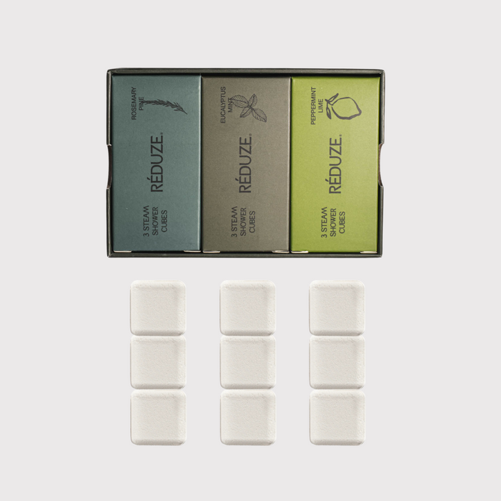 Steam Shower Cubes - The Stress Relief & Relax Edit, Set of 9