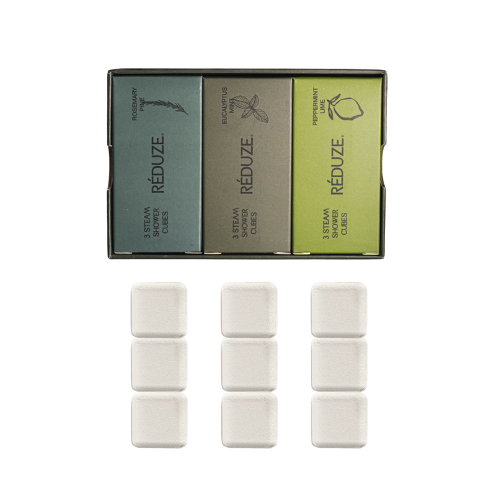 Steam Shower Cubes - The Stress Relief & Relax Edit, Set of 9