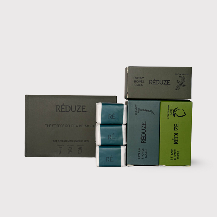 Steam Shower Cubes - The Stress Relief & Relax Edit, Set of 9