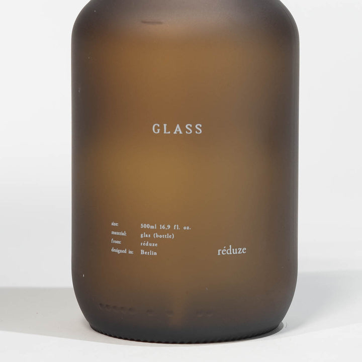 Glass - CLEAN bottle - Blurry Brown - 500ml