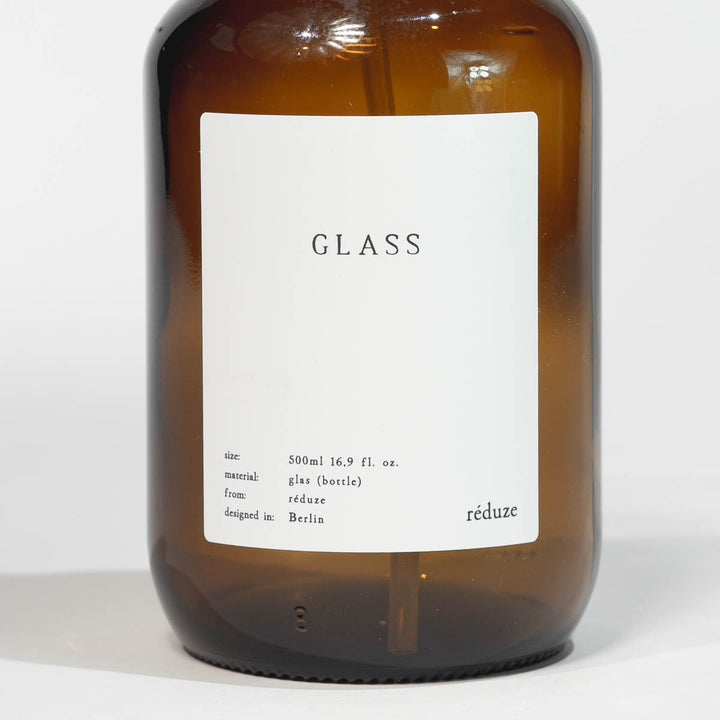 Glass - CLEAN bottle - brown glass - 500ml