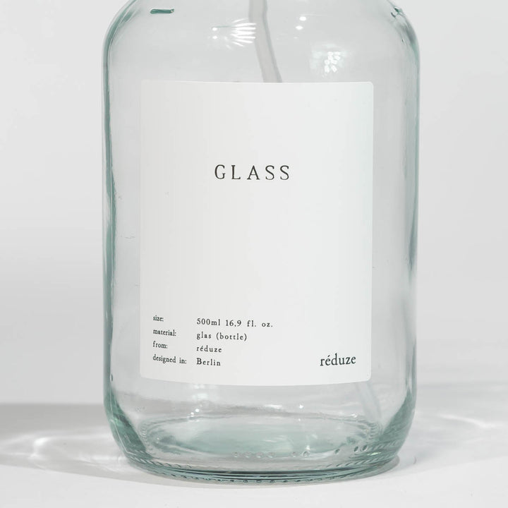 Glass - CLEAN bottle - clear glass - 500ml