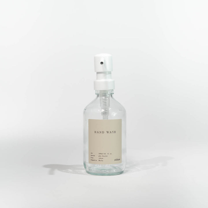Hand Wash - CARE bottle - clear glass