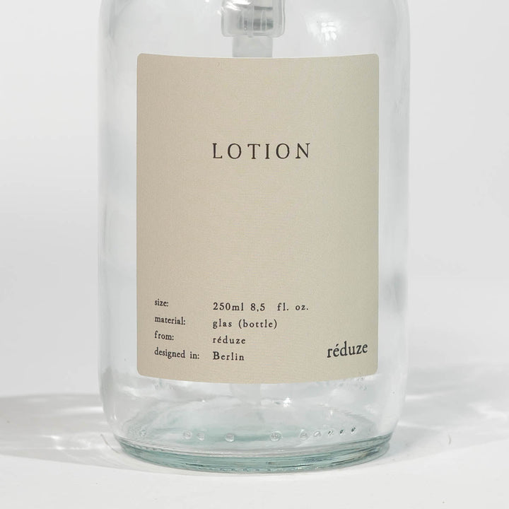 Lotion - CARE bottle - clear glass