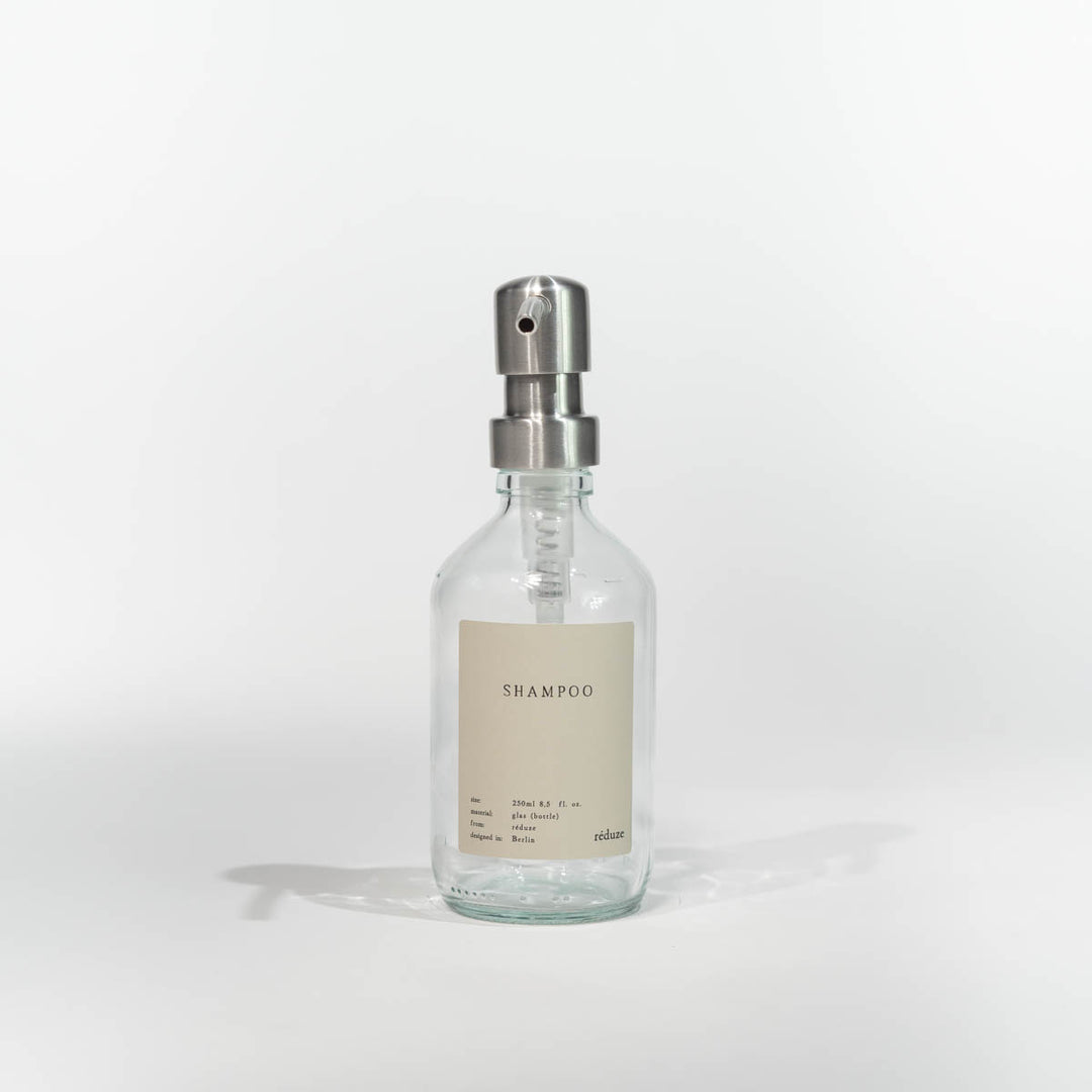 Shampoo - CARE bottle - clear glass