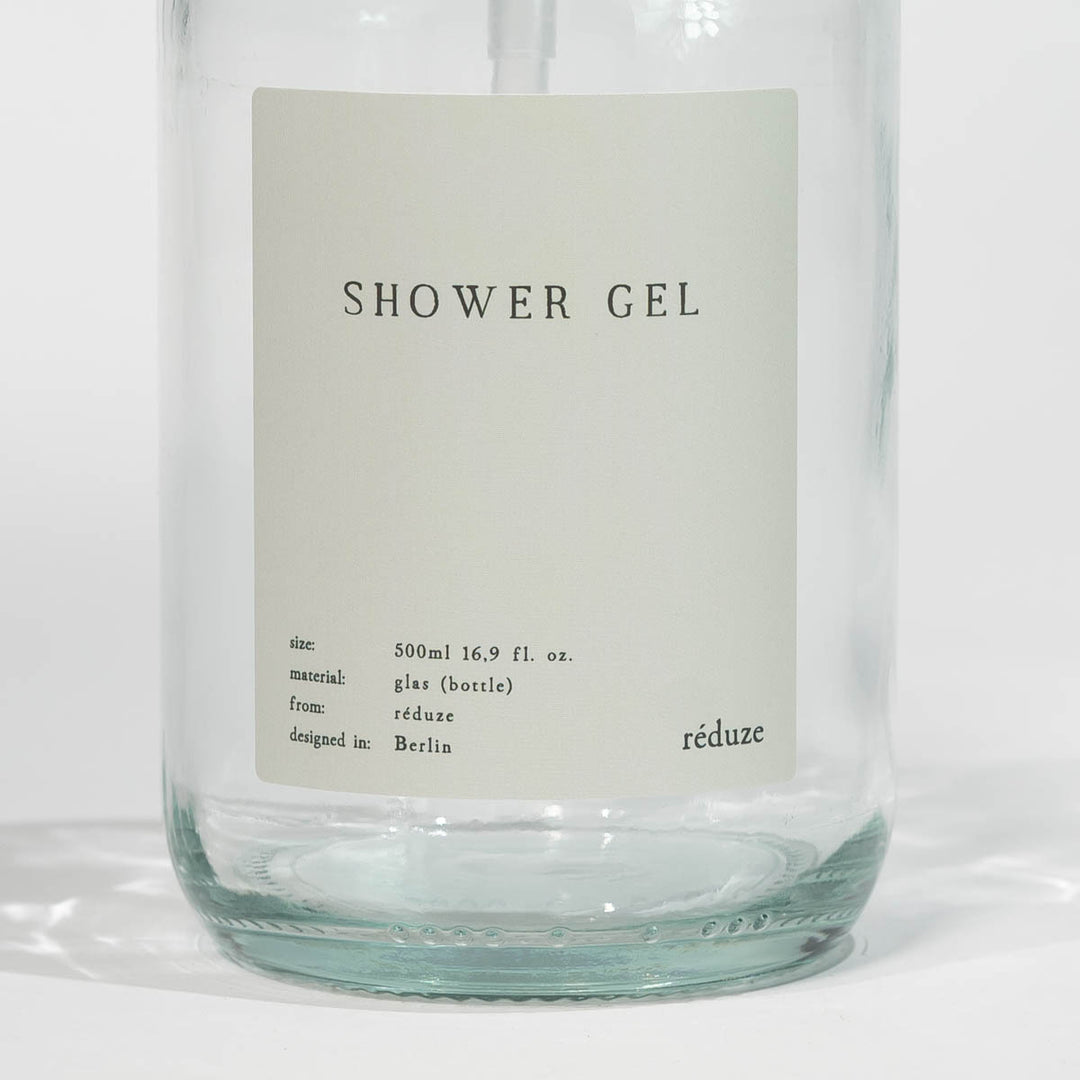 Shower Gel - CARE bottle - clear glass
